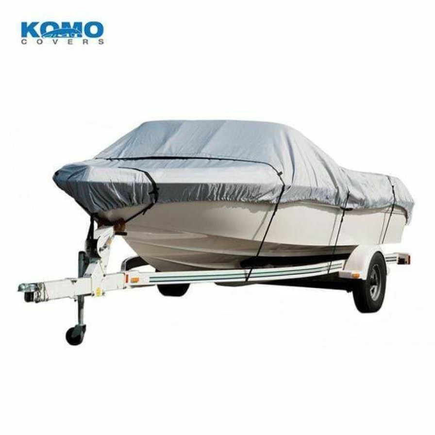Komo Covers V-Hull Boat Cover, Heavy Duty (300D), Trailerable Closeouts