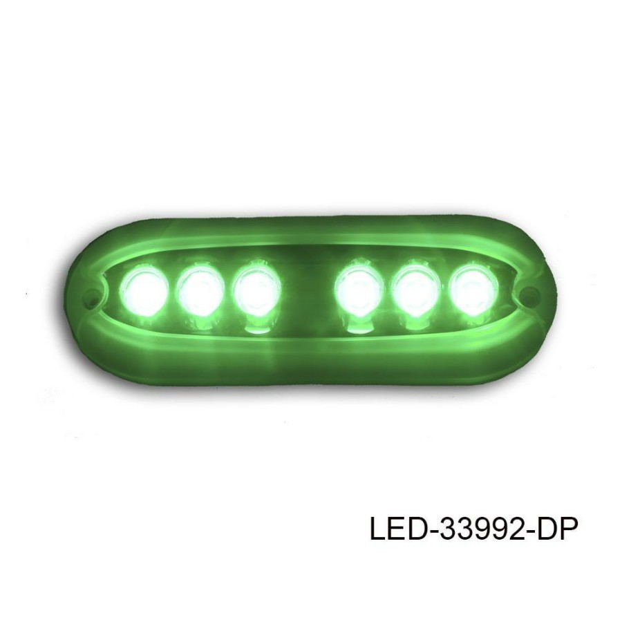 T-H Marine 6-Led Underwater Light, Fully Encapsulated, Oblong Kayak Essentials