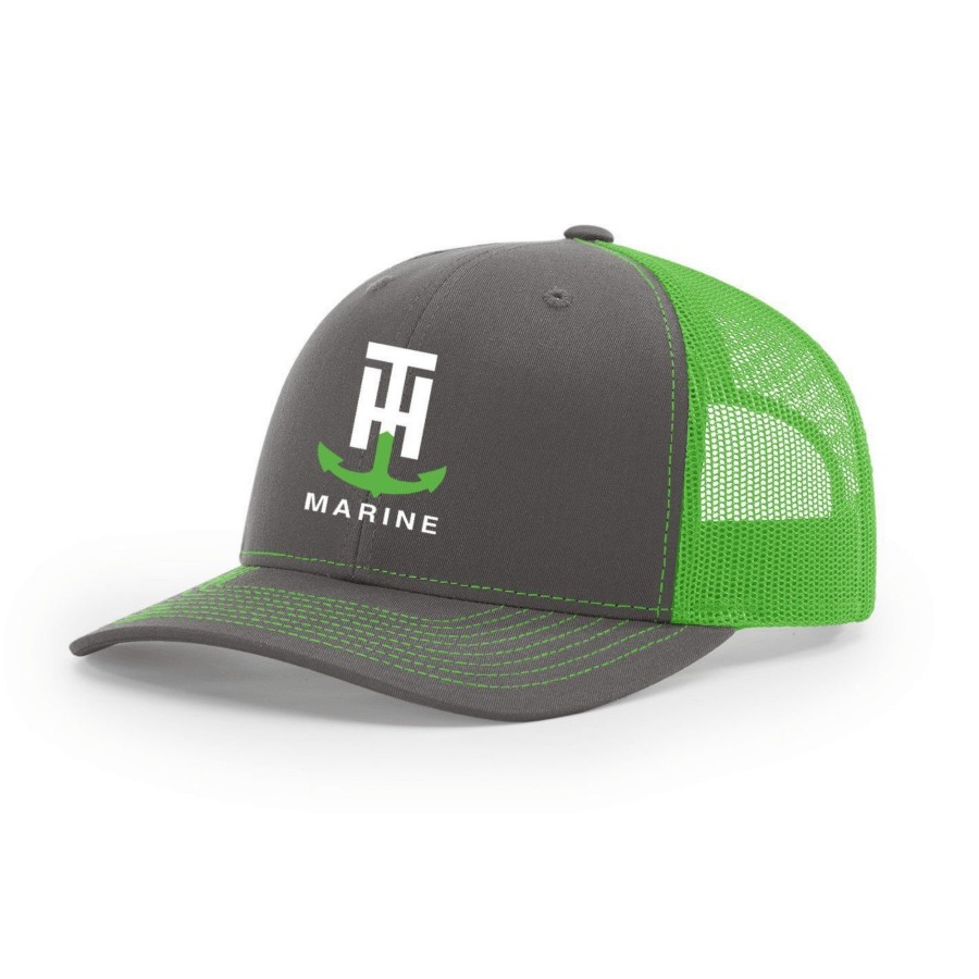 T-H Marine Neon Green Logo Snapback Hat Hats