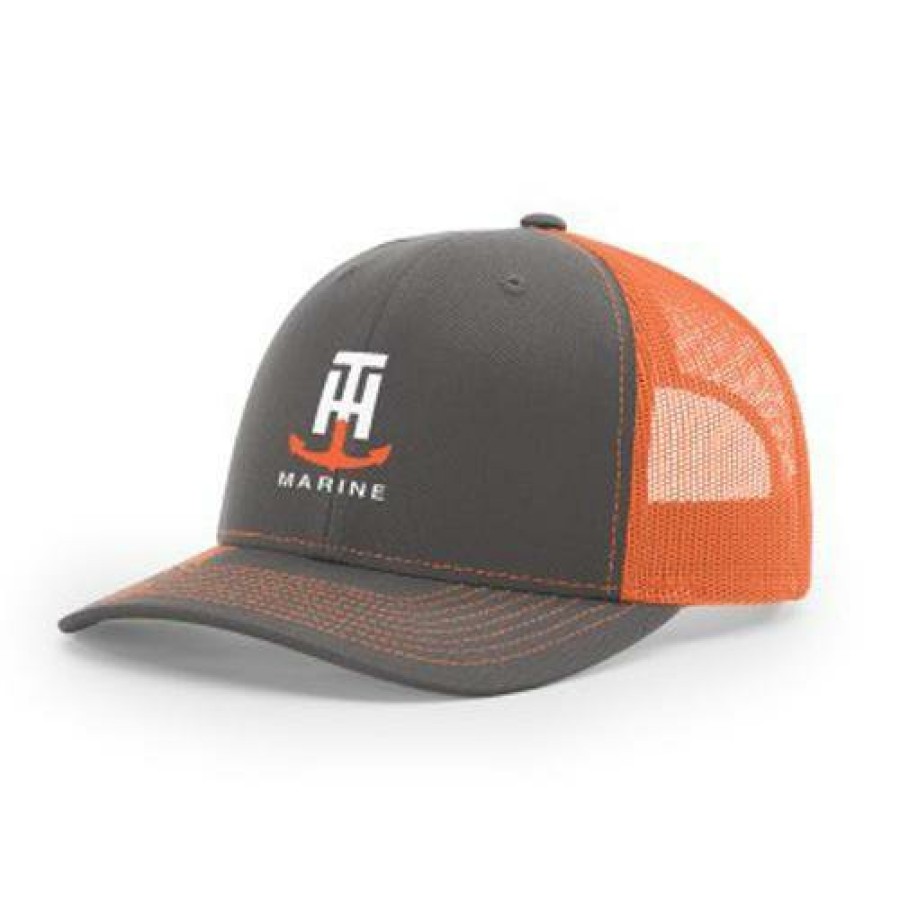 T-H Marine Neon Orange Logo Snapback Hat Hats